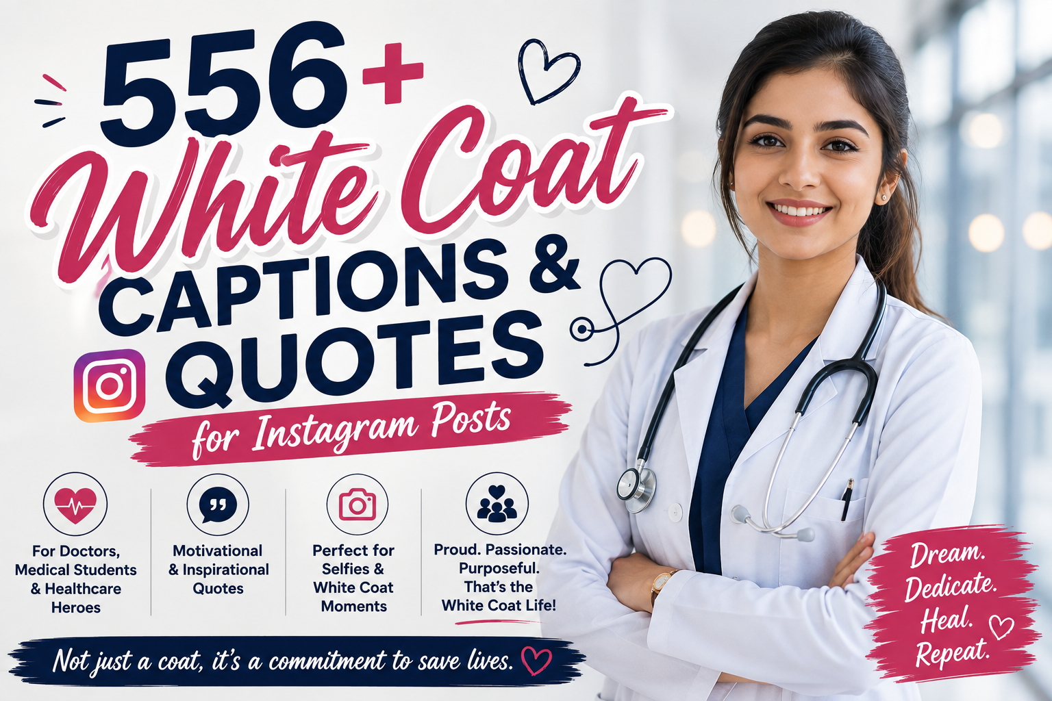 556+ White Coat Captions & Quotes for Instagram Posts