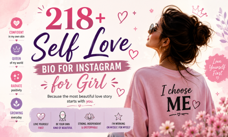 218+ Self Love Bio for Instagram for Girl