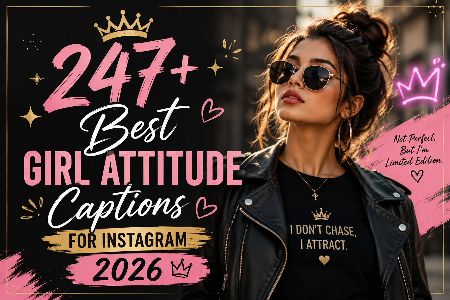 247+ Best Girl Attitude Captions for Instagram 2026 👑 