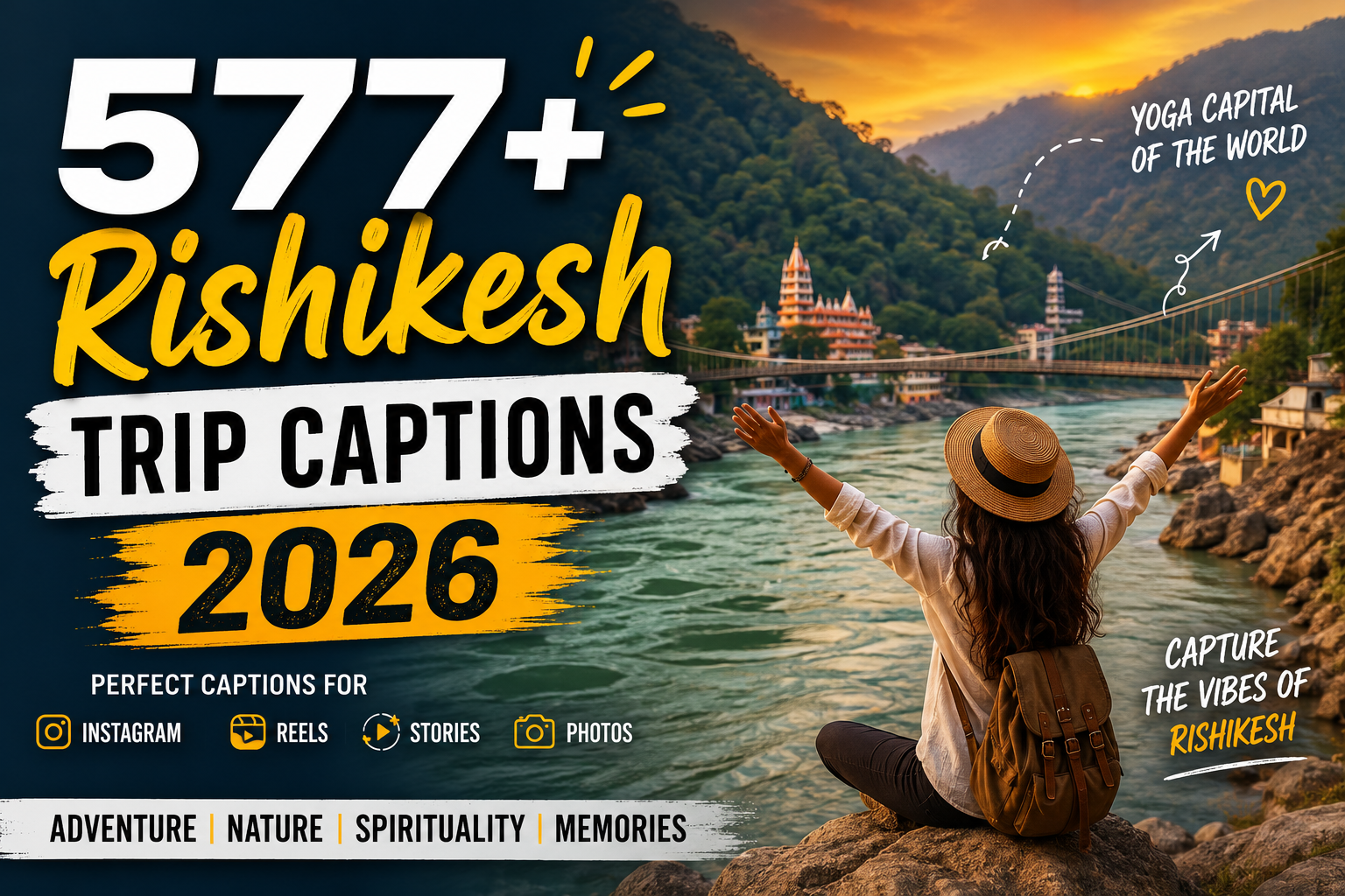 577+ Rishikesh Trip Captions 2026 