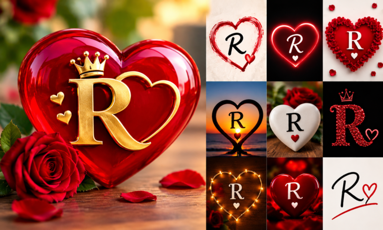 457+ R Love Heart Images HD | दिल में R का फोटो, R नाम की Love Images ❤️