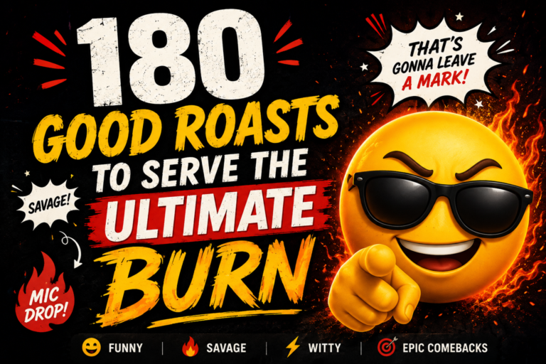 180 Good Roasts To Serve the Ultimate Burn