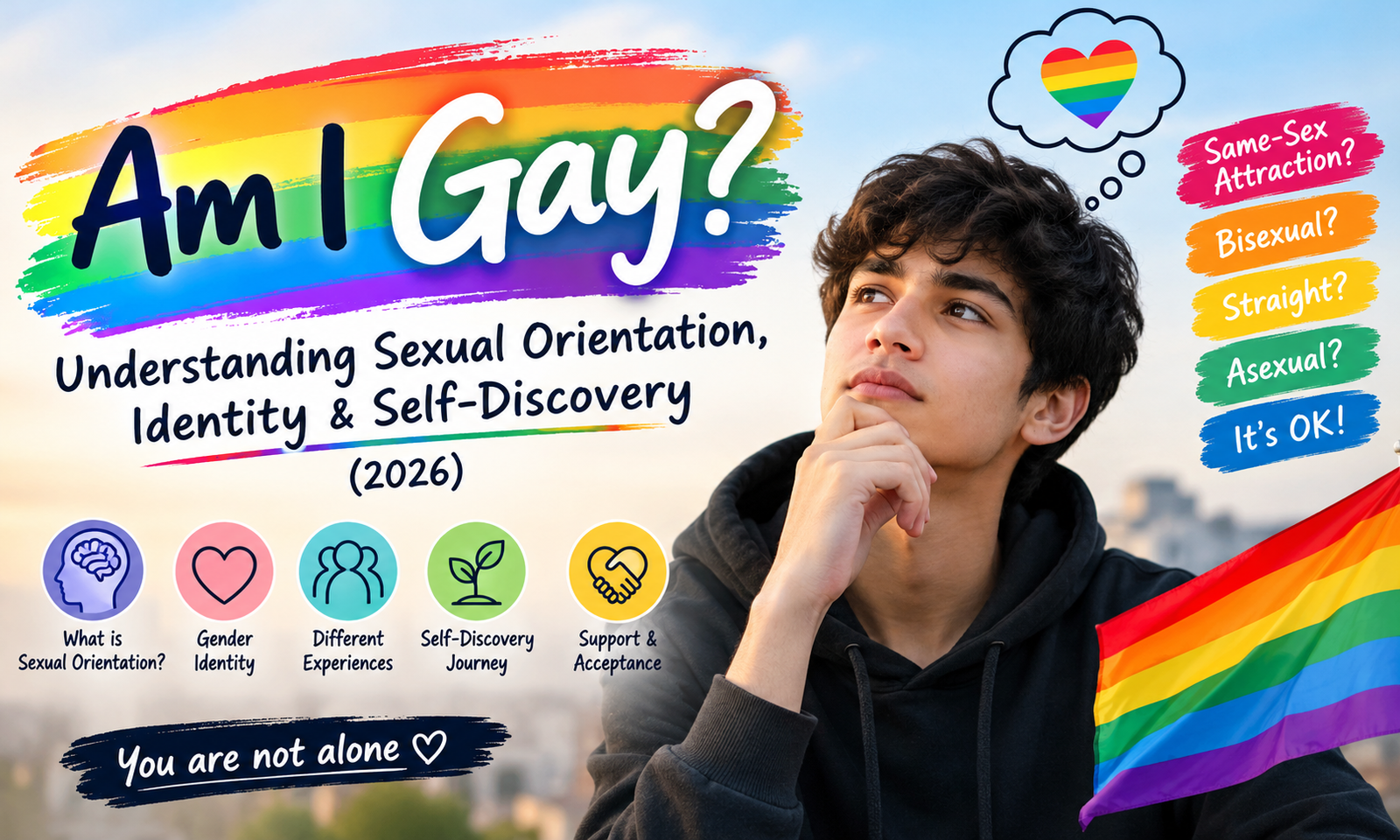 🌈 Am I Gay? Understanding Sexual Orientation, Identity & Self-Discovery (2026)