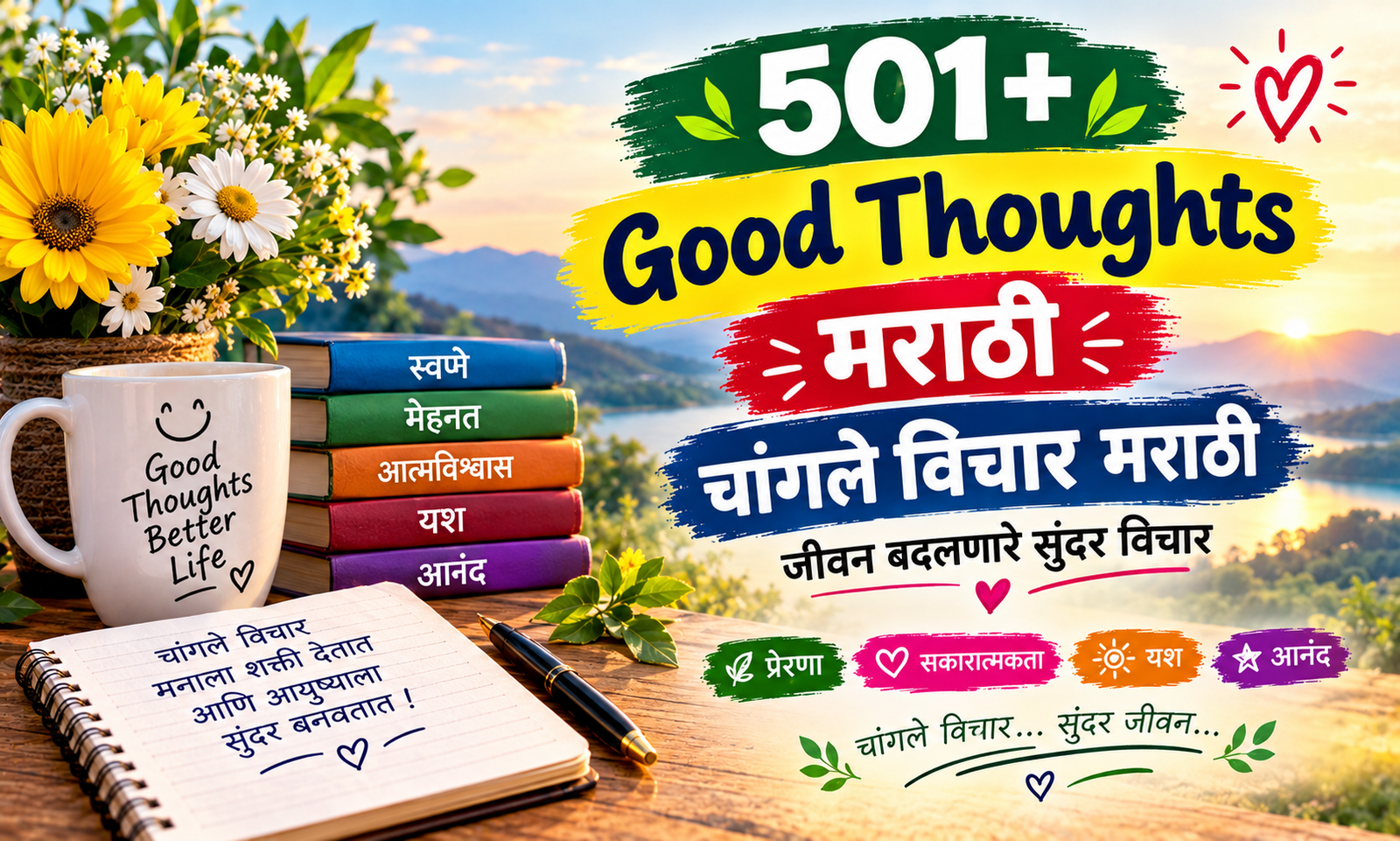 🌿 501+ Good Thoughts Marathi | चांगले विचार मराठी, जीवन बदलणारे सुंदर विचार 💭✨