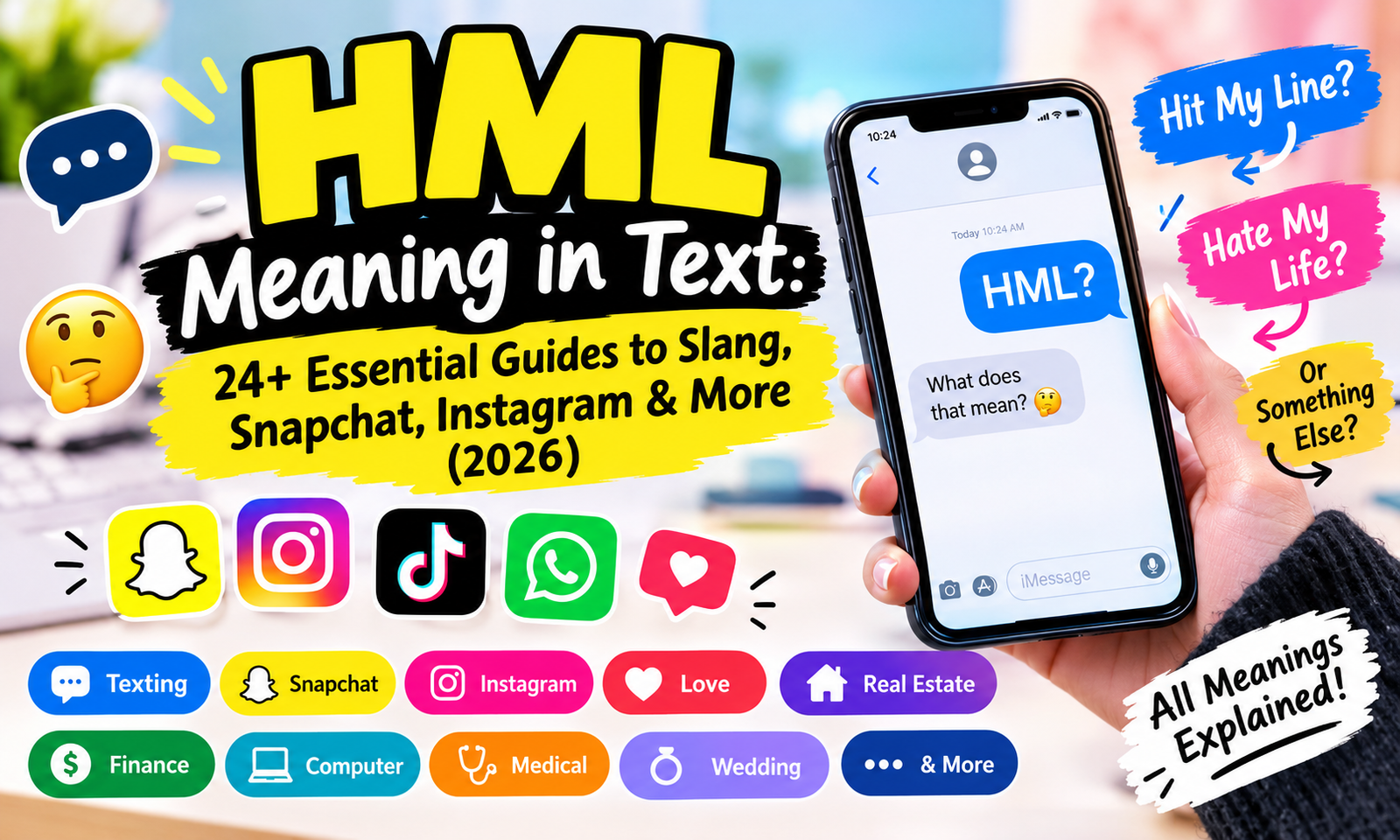 📱 HML Meaning in Text: 24+ Essential Guides to Slang, Snapchat, Instagram & More (2026)